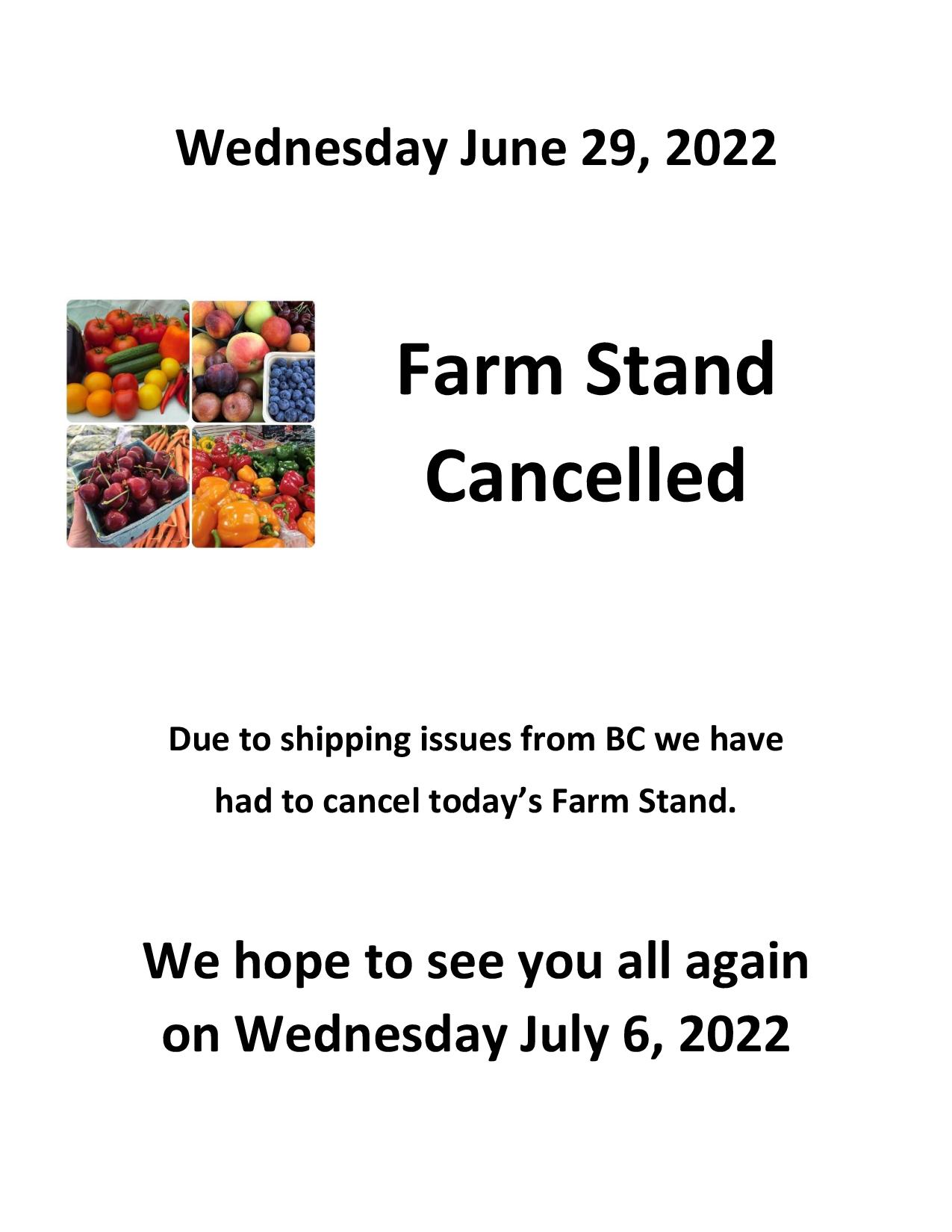 Farm Stand Cancelledpage001 Varsity Community Centre